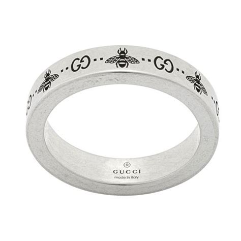 gucci ring bee|Gucci Men's GG and Bee Band Ring, 4mm .